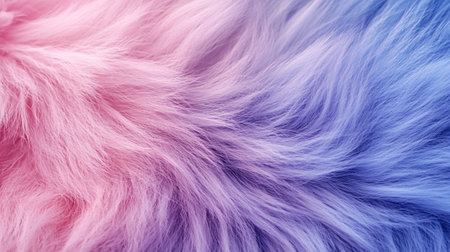 Texture, background. Fur of a fox. Blue and pink.の写真素材