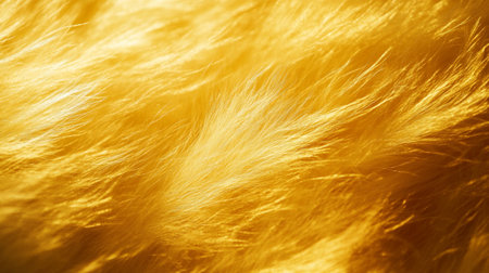golden fluffy fur as background, close-up. soft focusの写真素材