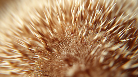 Macro shot of the bristles of a brush. Shallow depth of field.の写真素材