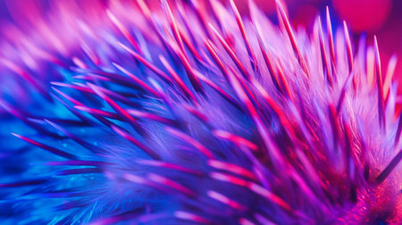 close up of colorful thistle flower. abstract background and texture.の写真素材