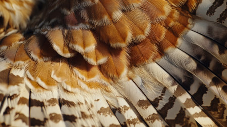 Close up of the feathers of a bird (Pheasant)