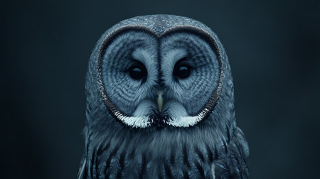 Portrait of Tawny Owl (Strix nebulosa)の写真素材