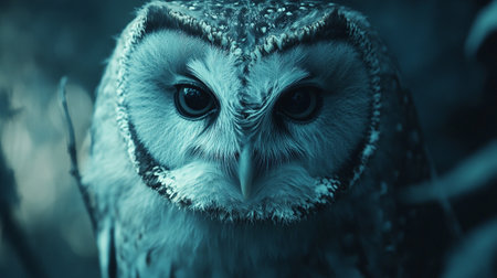Tawny Owl (Strix aluco) close upの写真素材