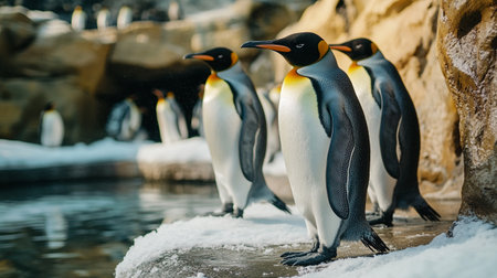 King penguins (Aptenodytes patagonicus)の写真素材