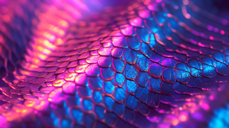 Close up of snake skin texture background. 3d rendering 3d illustration.の写真素材