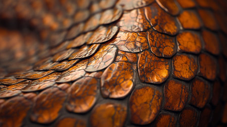 Close up of snake skin texture background. 3d rendering illustration.の写真素材