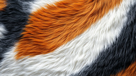 Texture, background. Fur of a wild animal. Fur of a wild animal.の写真素材