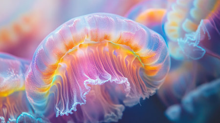 Beautiful jellyfish in the sea. Jellyfish in the ocean