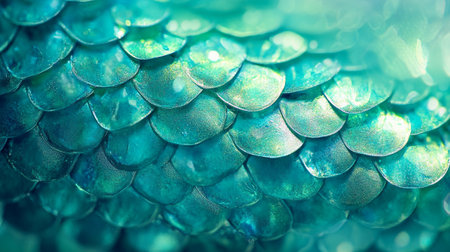 Green snake skin texture background. Close up of snake skin texture background.の写真素材