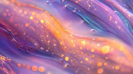 Macro shot of colorful abstract background with blurred bokeh lights