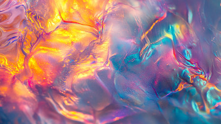 Fluid art texture. Abstract background with iridescent paint effect.