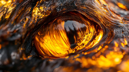 Close-up view of the inside of a lava flow. Abstract background.の写真素材