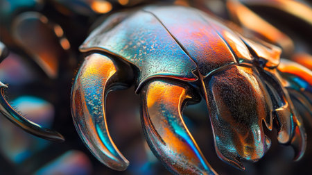 Close up of the claws of a creature. Abstract background and texture.の写真素材