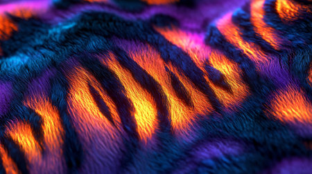 Abstract background, pattern, texture. Of multi-colored fur.の写真素材
