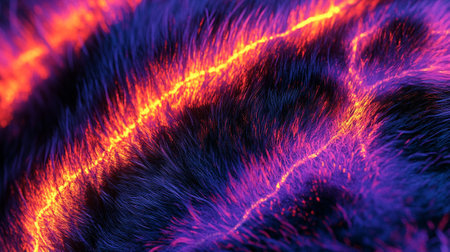 Faux fur texture, 3d rendering. Computer digital drawing.の写真素材