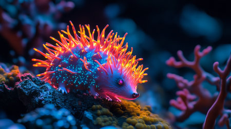 Colorful tropical fish on a coral reef. Underwater world.の写真素材