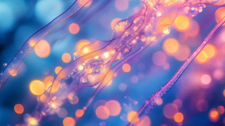 abstract colorful bokeh background, close-up, macro