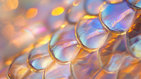 Close up of soap bubbles on colorful background. Shallow depth of field.の写真素材