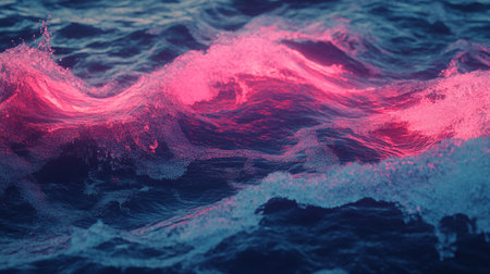 Abstract sea wave background. 3d rendering, 3d illustration.の写真素材