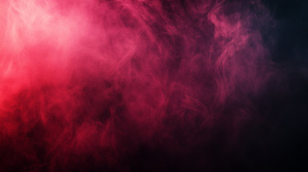 Red and pink smoke on a black background. Background from the smokeの写真素材