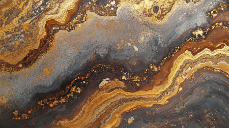 Marble abstract acrylic background. Marbling artwork texture. Agate ripple pattern. Gold powder.