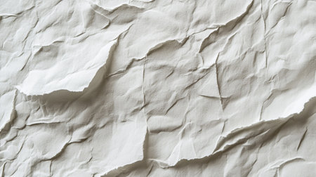 White crumpled paper background. Texture of crumpled paper.の写真素材