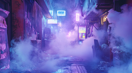 Shanghai Pudong old street at night
