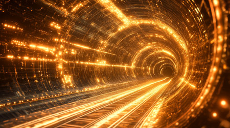3D rendering of abstract technology concept background. Hi-tech communication conceptの写真素材