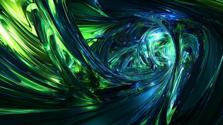 3D rendering of abstract fractal background for creative design, art and entertainmentの写真素材