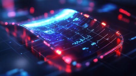 3d rendering of abstract technology concept background. Computer generated image.