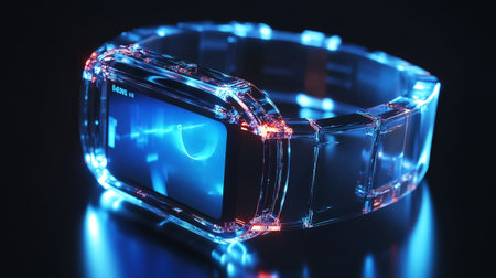 Virtual reality glasses on black background. 3d rendering. Virtual reality concept.の写真素材