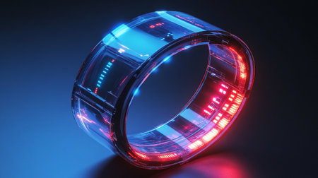 Neon light on the black background. 3d rendering. Computer digital drawing.の写真素材