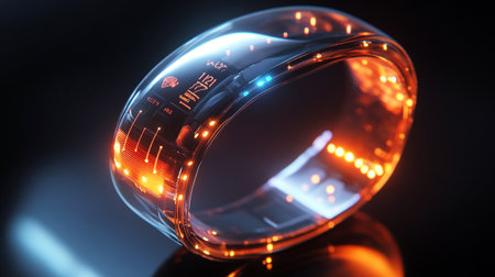 Close up view of a speedometer on a black background. 3d renderingの写真素材