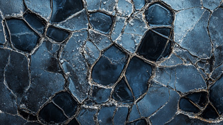 abstract blue background of cracked wall texture for design in your work.の写真素材