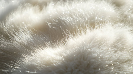 Close up of white fur texture. Abstract background and texture for design.の写真素材