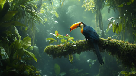 Toucan in the rainforest of Costa Rica, Central America