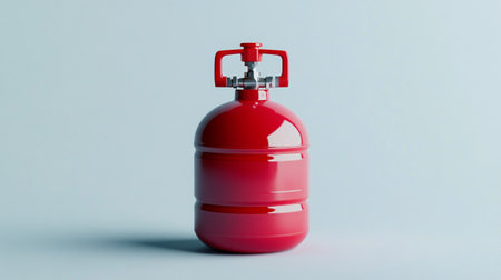 Red Fire Extinguisher on a white background. 3d rendering