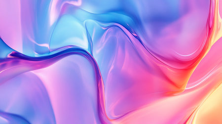 abstract wavy background of blue and pink color with some smooth lines in it