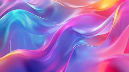abstract background with smooth lines in blue, pink and purple colors