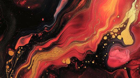 Marble abstract acrylic background. Marbling artwork texture. Agate ripple pattern. Gold powder.の写真素材