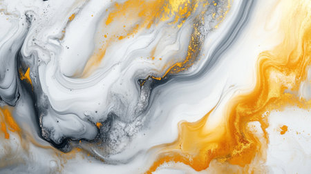 Marble abstract acrylic background. Marbling artwork texture. Agate ripple pattern. Gold powder.