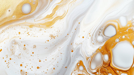 Marble abstract acrylic background. Agate ripple pattern. Gold powder.