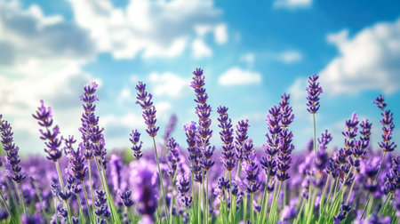 Lavender field in Provence, France. Nature backgroundの写真素材