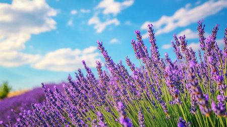 Lavender flowers blooming in Provence, France.の写真素材