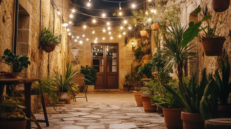 Cafe in the old town of Dubrovnik, Croatia.