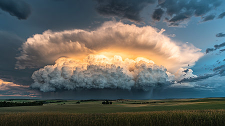 Prairie Storm Clouds and Dramatic Skyの写真素材