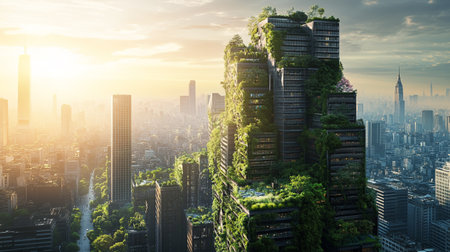 Skyscrapers in Shanghai, China. Panoramic view.の写真素材