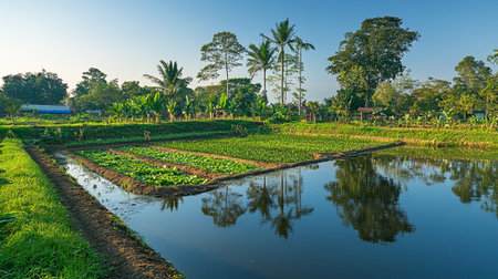 Vegetable garden in Chiangmai province, Thailand.