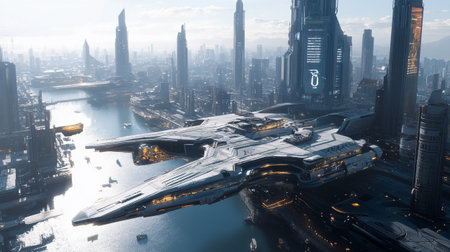 3D rendering of the Shanghai Pudong skyline and skyscrapersの写真素材