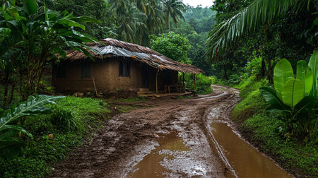 Village in the Amazon rainforest, Manaus, Amazonas, Brazil